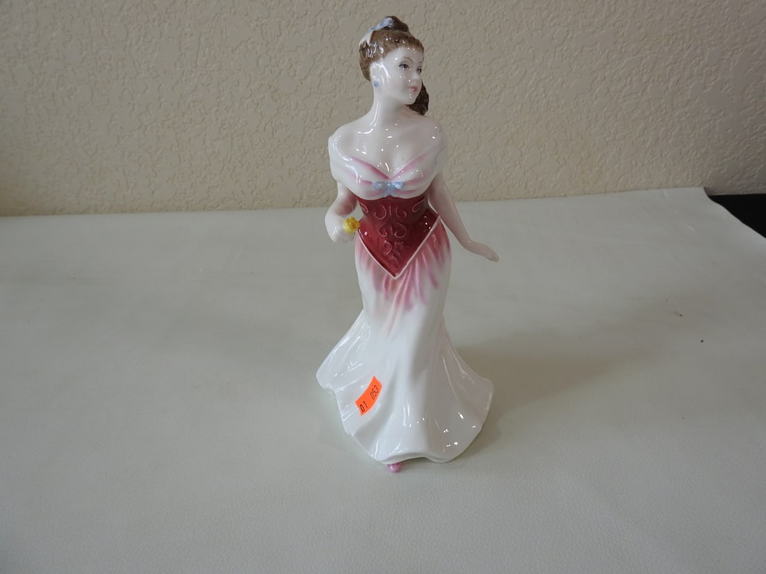 Royal Doulton New Colourway Series Porcelain Figurine: Vintage Royal Doulton porcelain figurine from the New Colourway Series, 1997. Approx. 8 x 5 x 4 in.