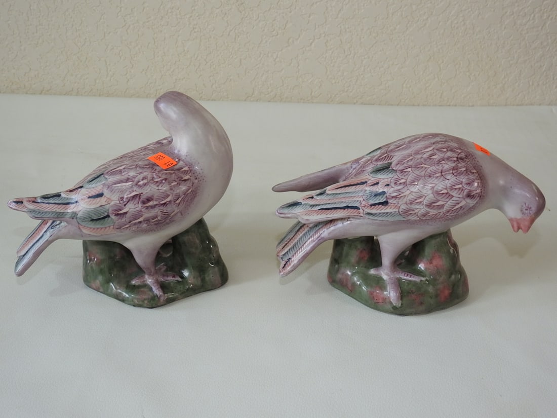 Toyo Trading Porcelain Dove Figures Set - 4