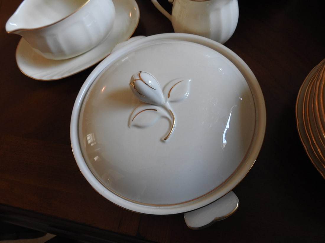 Mikasa Spunsilk Fine Ivory Porcelain Dinnerware Set, 49 Pieces - 4