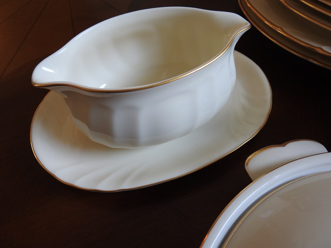 Mikasa Spunsilk Fine Ivory Porcelain Dinnerware Set, 49 Pieces - 6