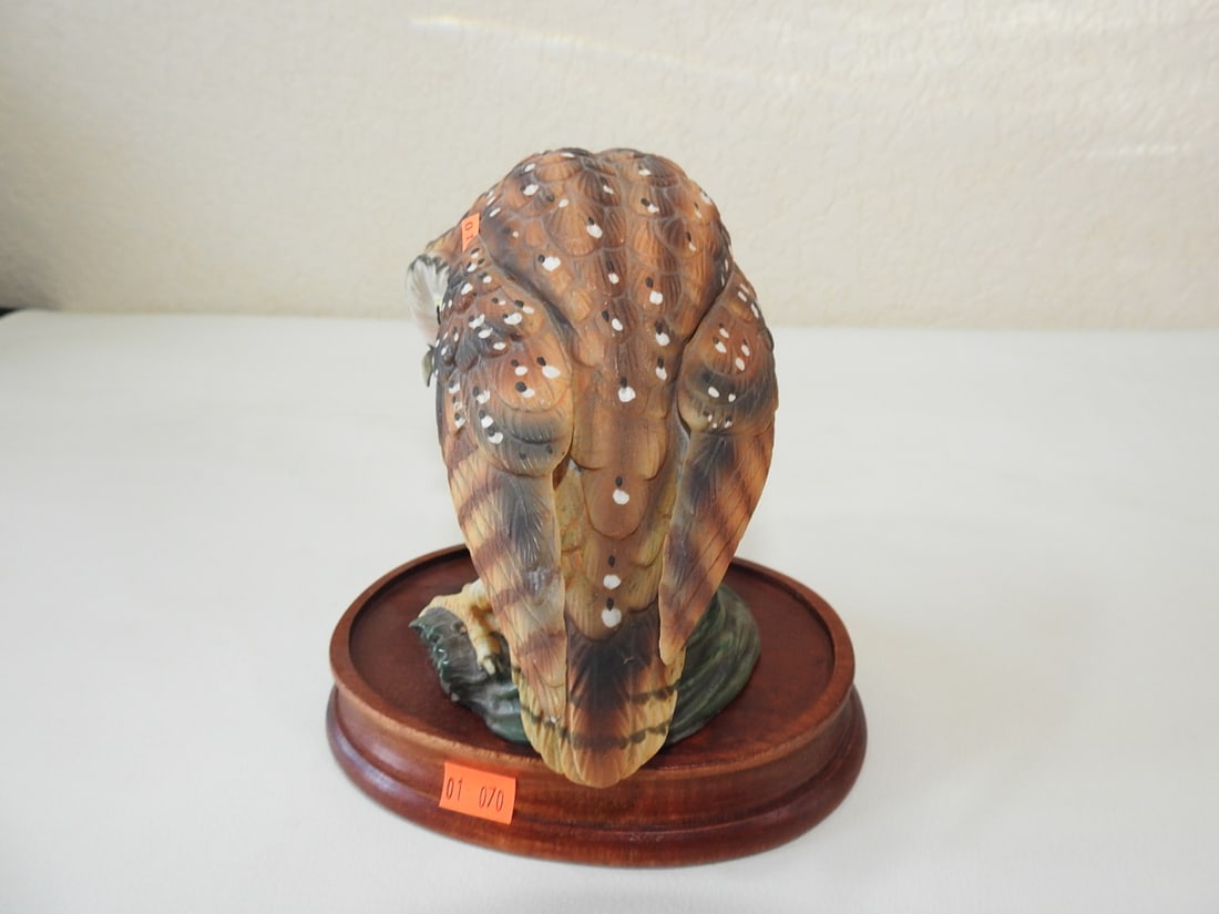 Goto Original Japanese Porcelain Owl Figurine - 2