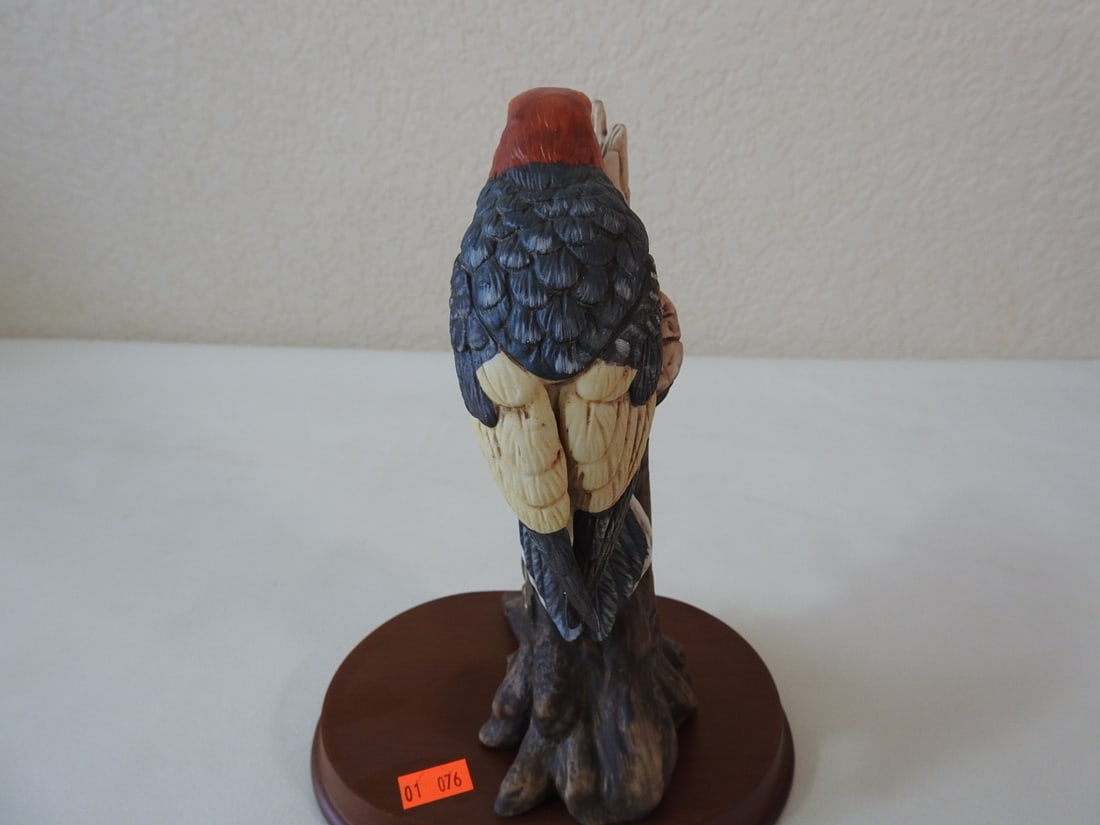 Goto Original Japanese Porcelain Woodpecker Figurine - 2
