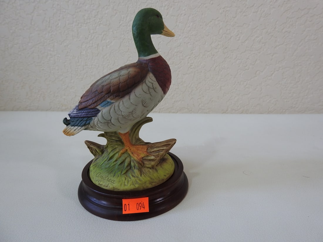 Andrea by Sadek Porcelain Mallard Duck Figurine #6721 - 3