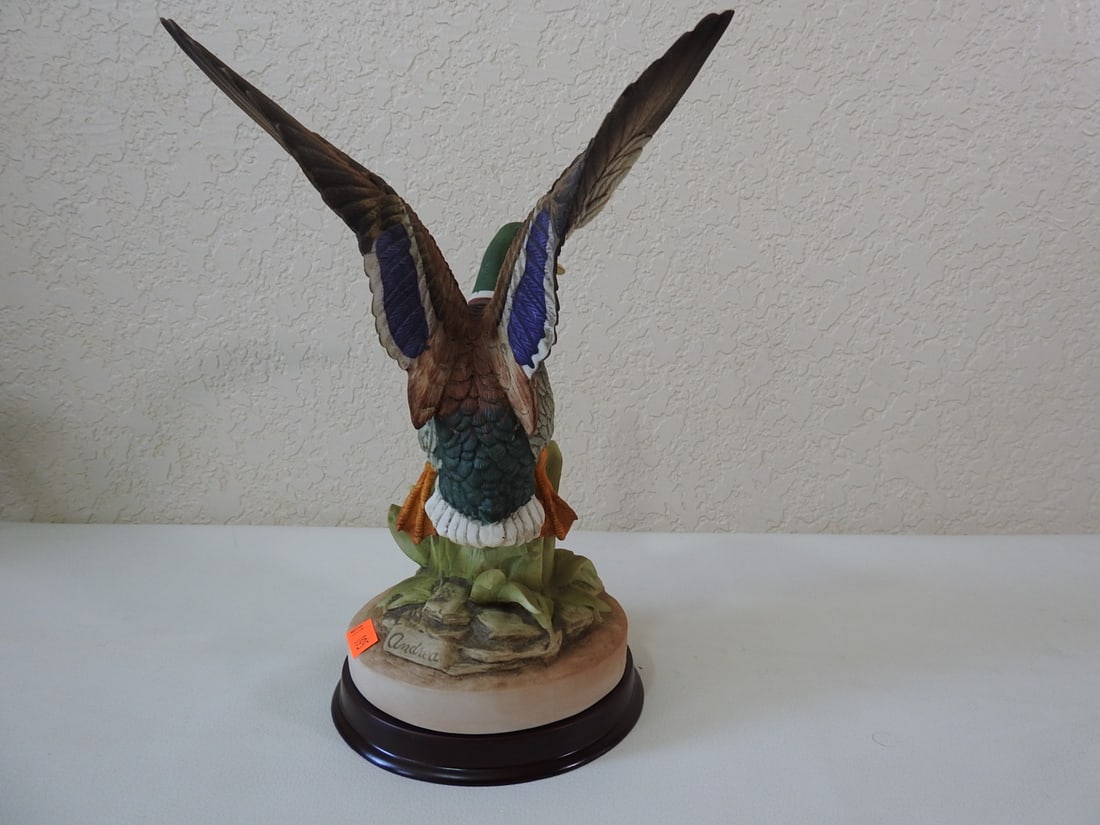 Andrea by Sadek Porcelain Mallard Duck Figurine #8083 - 4