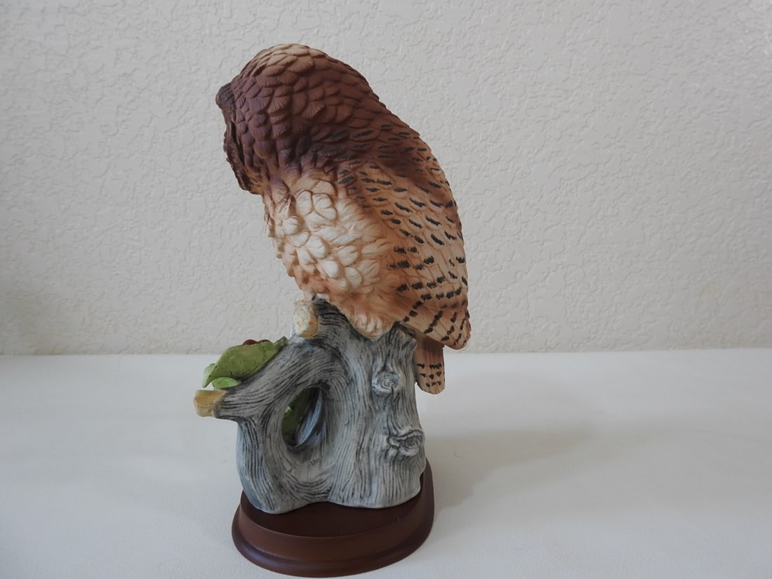 Andrea by Sadek Porcelain Elf Owl Figurine - 4