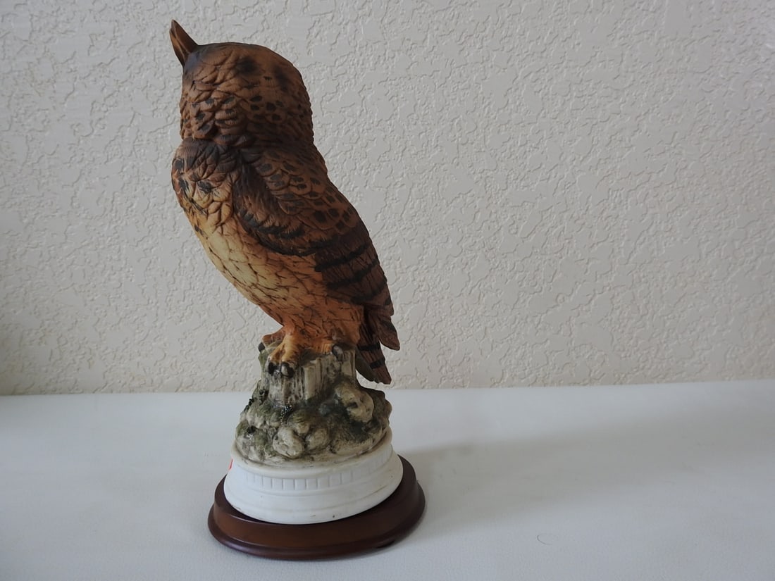 Napcoware Japan Great Horned Owl Porcelain Figurine #C-7255 - 4