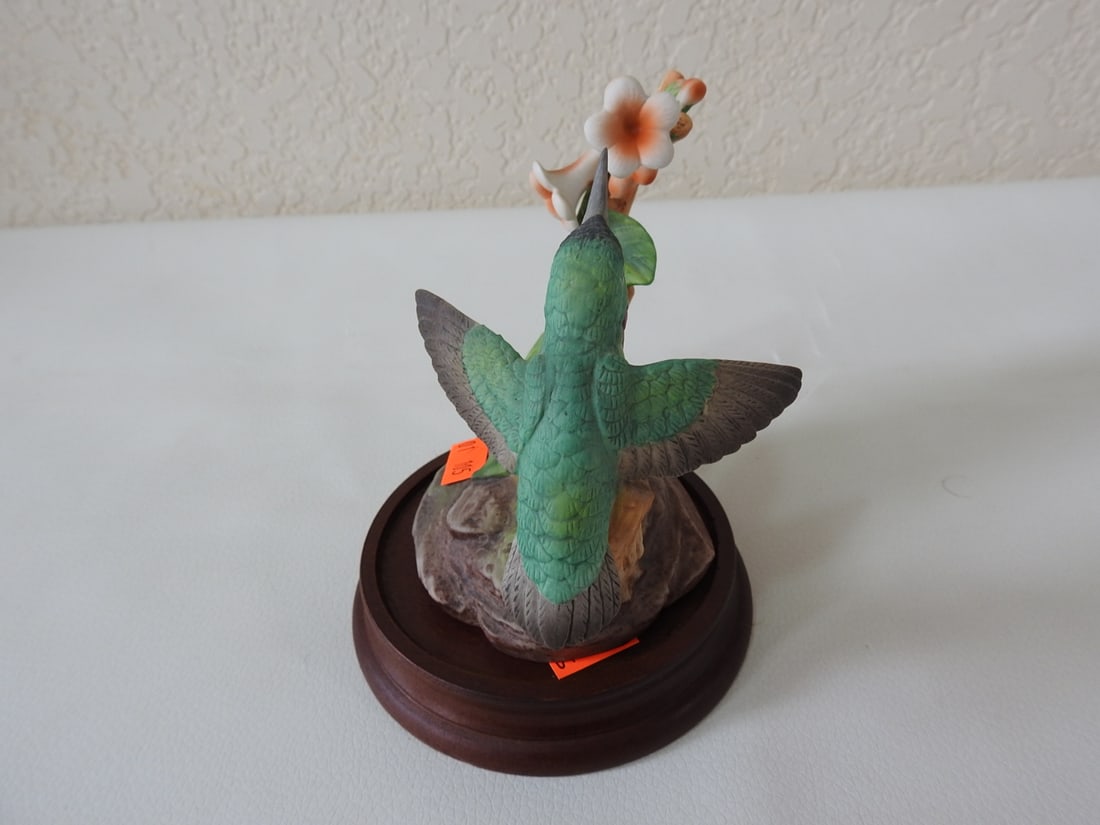 Andrea by Sadek Black-Chinned Hummingbirds Porcelain Figurine #7683 - 4