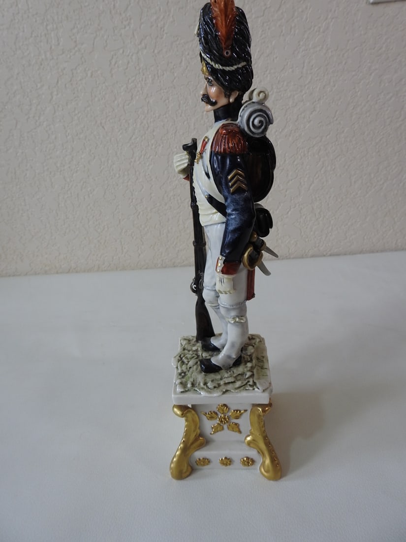 J. Tagliariol Soft Paste Porcelain Napoleon Figurine - 2