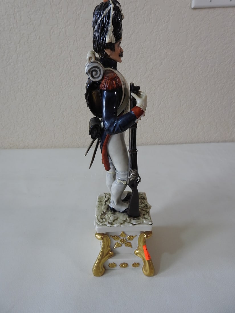 J. Tagliariol Soft Paste Porcelain Napoleon Figurine - 5