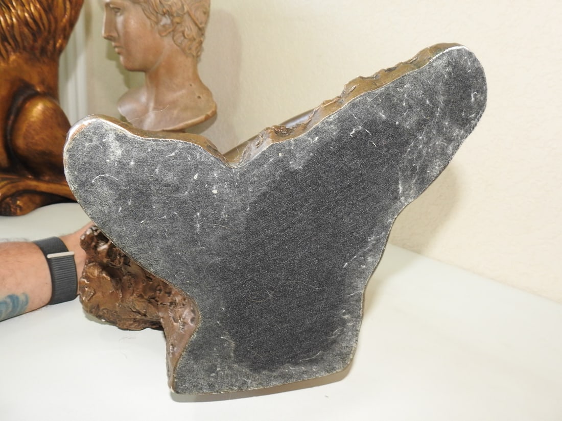 Austin Sculpture 1980 Gilt Plaster Girl Statue - 9