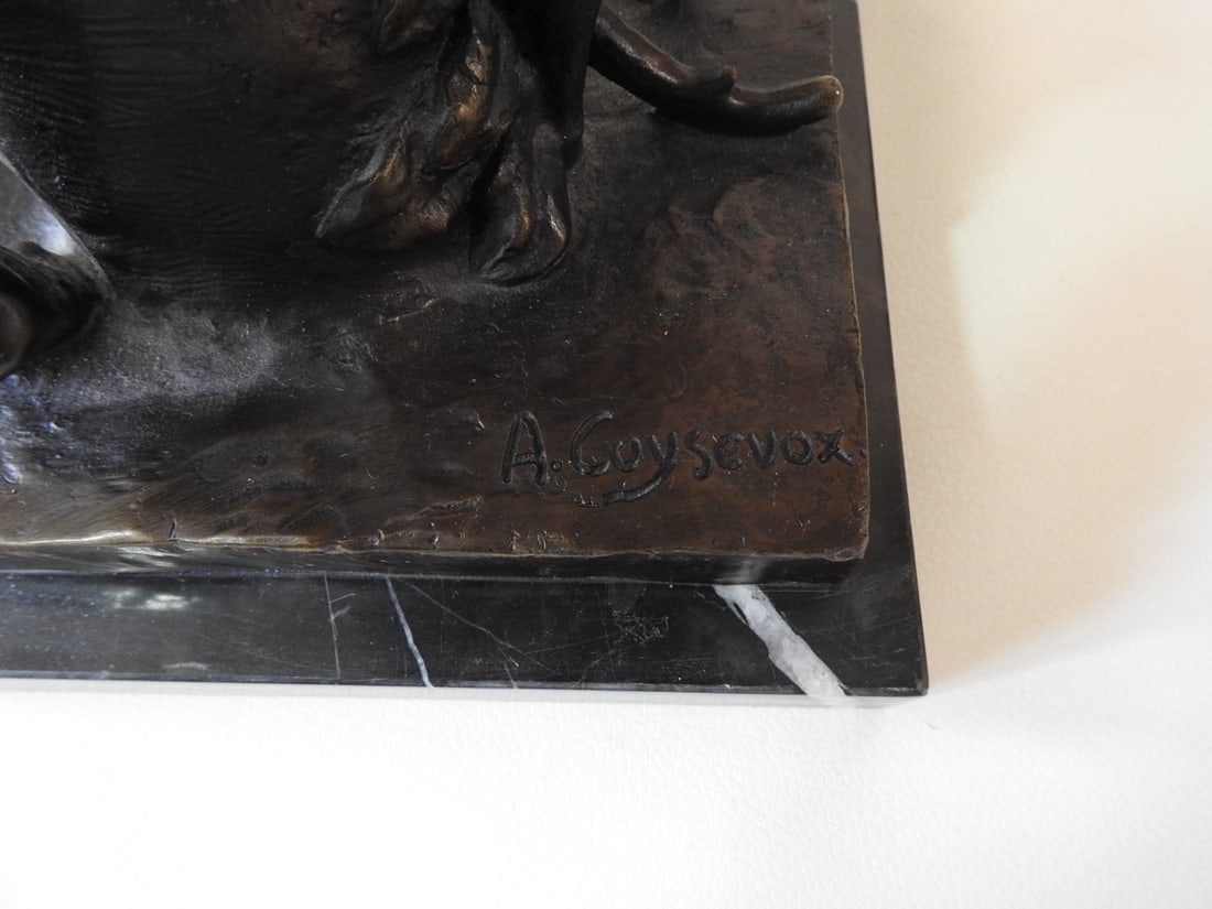 Bronze Goddess Diana Statue on Marble Base - 9