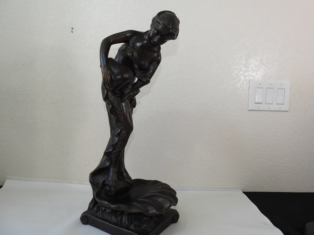 Austin Productions Solid Bronze Lady Statue - 2