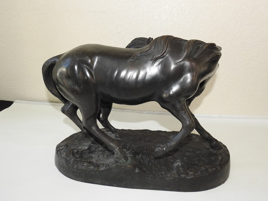 Bronze Mare and Colt Statue - 4