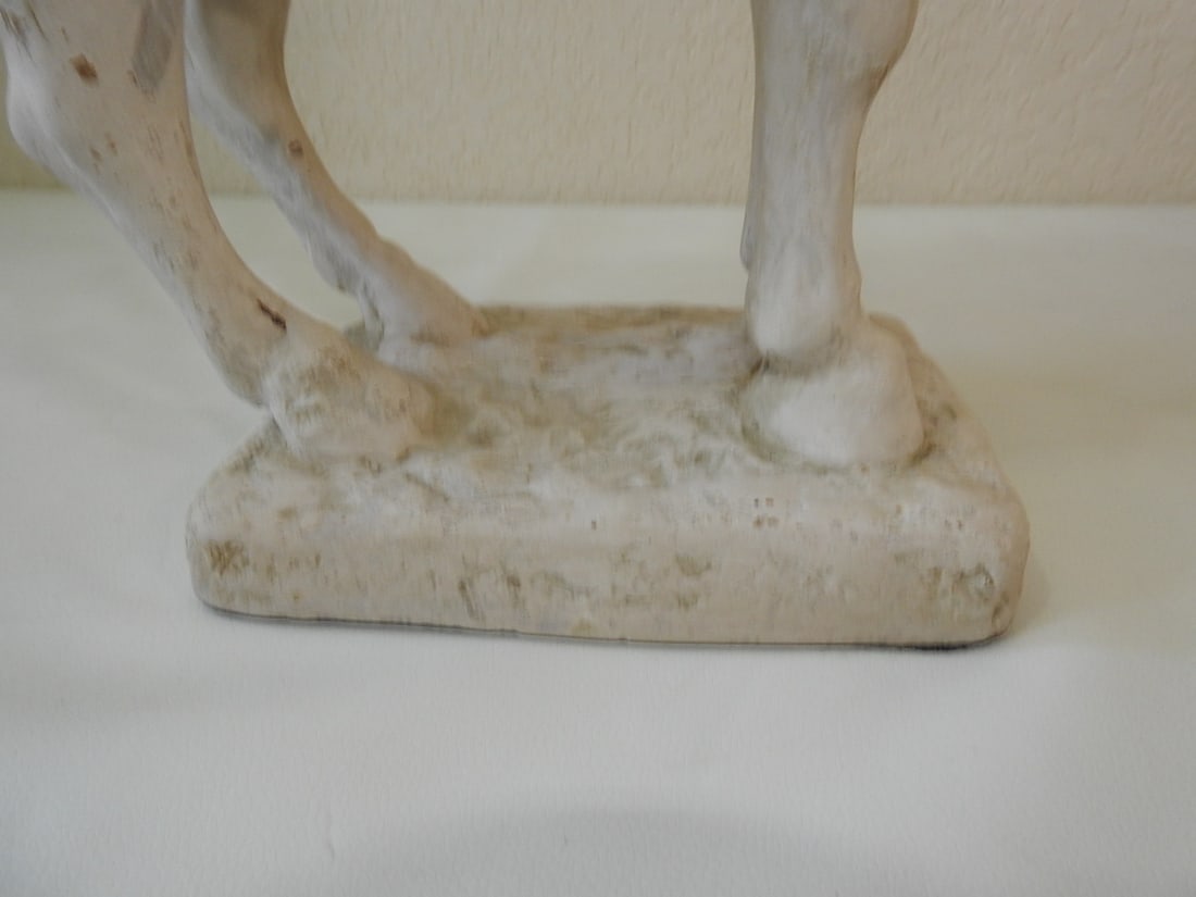 Eastern Style Faux Stone Plaster Horse Statue - 2