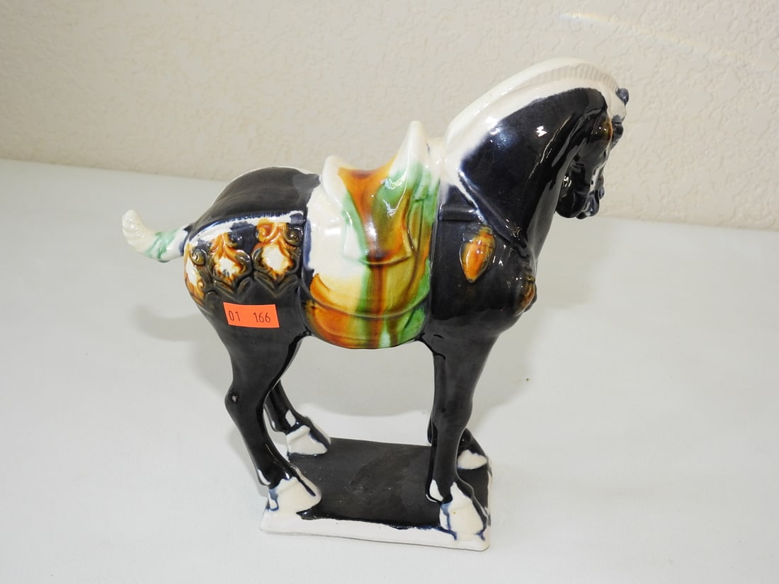 Vintage Chinese Tang-Style Sancai Horse Figure (1 of 5)