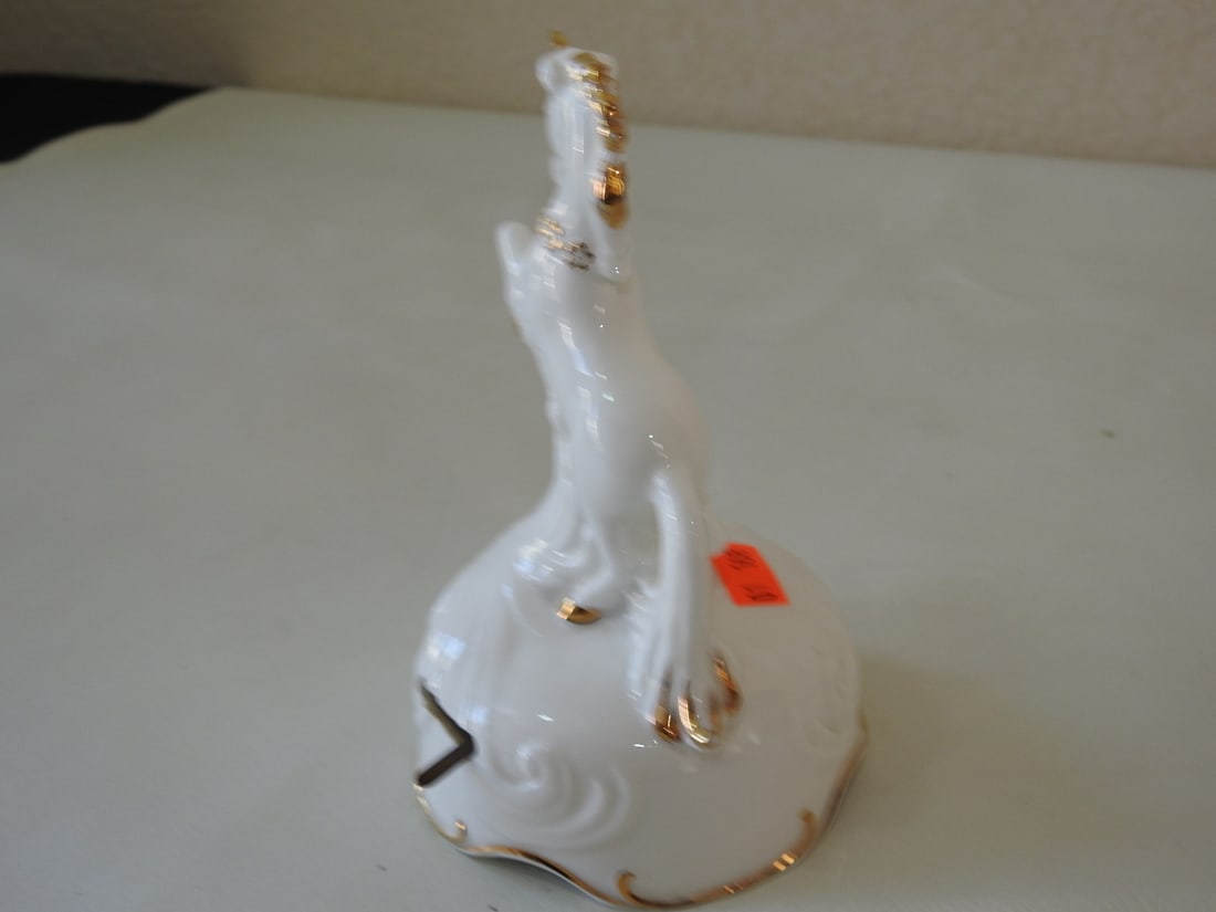 Vintage Enesco “Fascination?? Porcelain Unicorn Music Box - 3