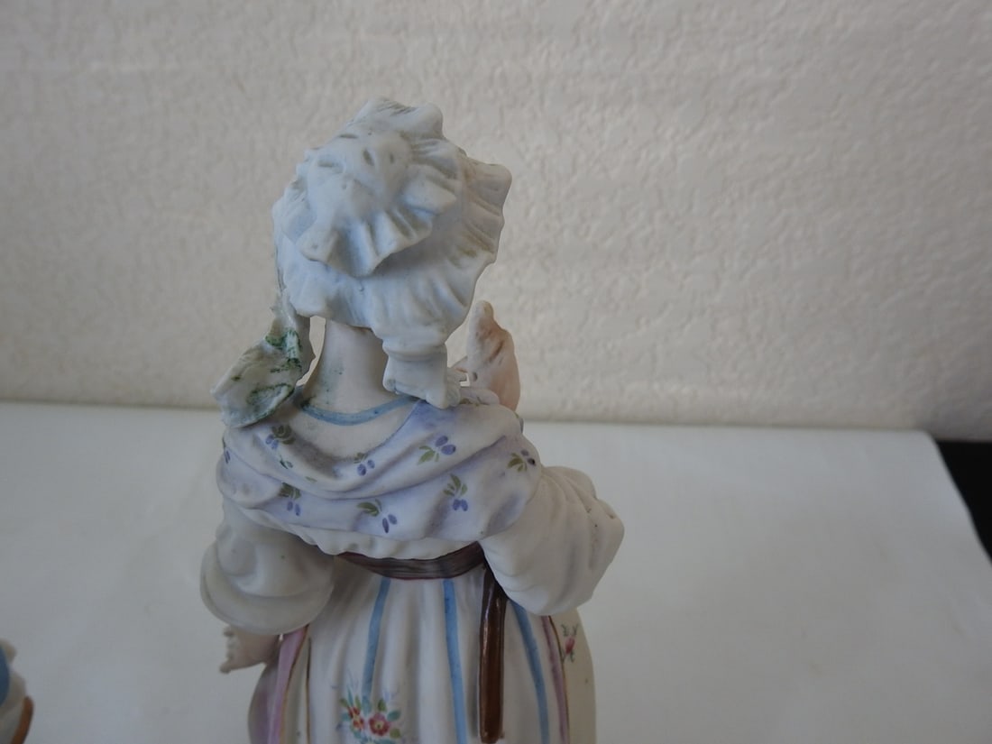 Andrea by Sadek French Village Couple Bisque Figurine - 5