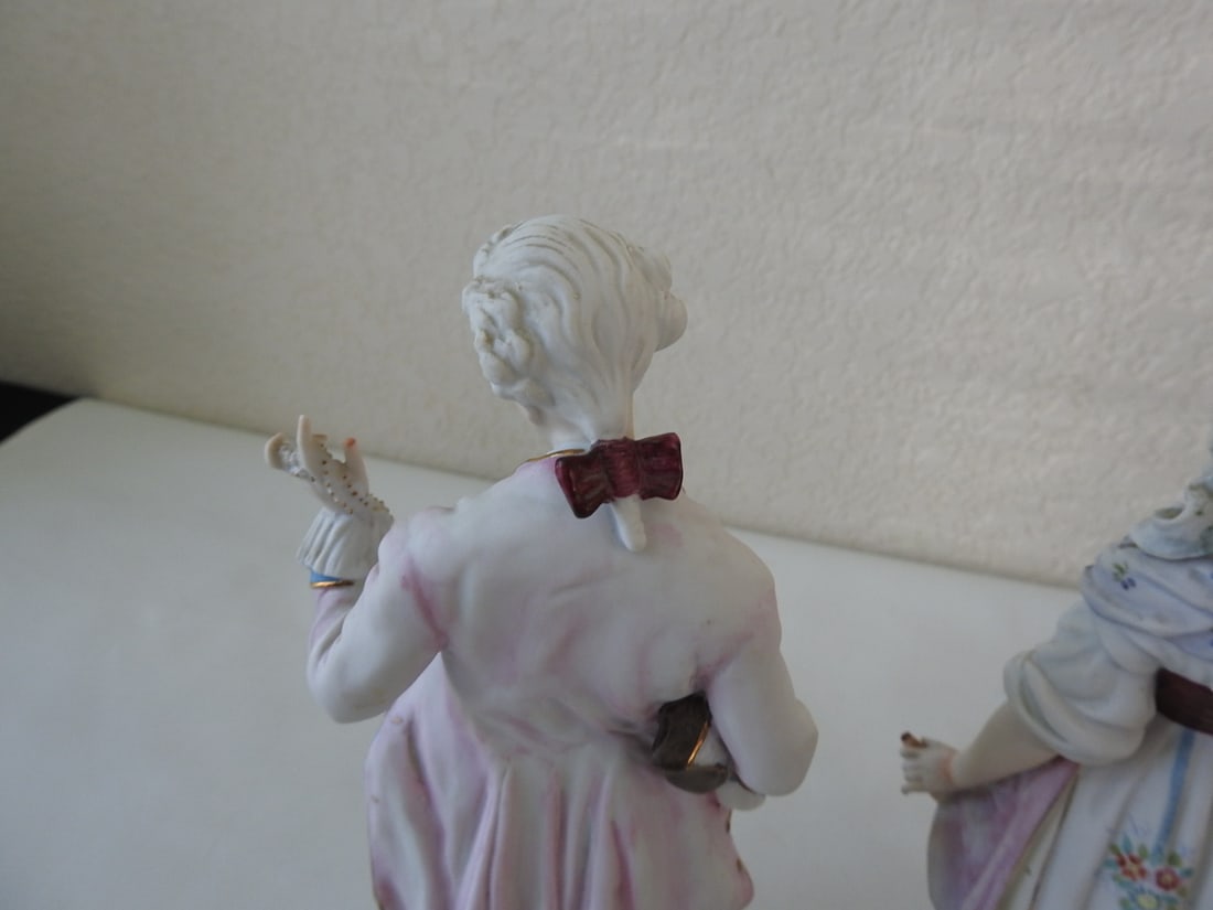 Andrea by Sadek French Village Couple Bisque Figurine - 6