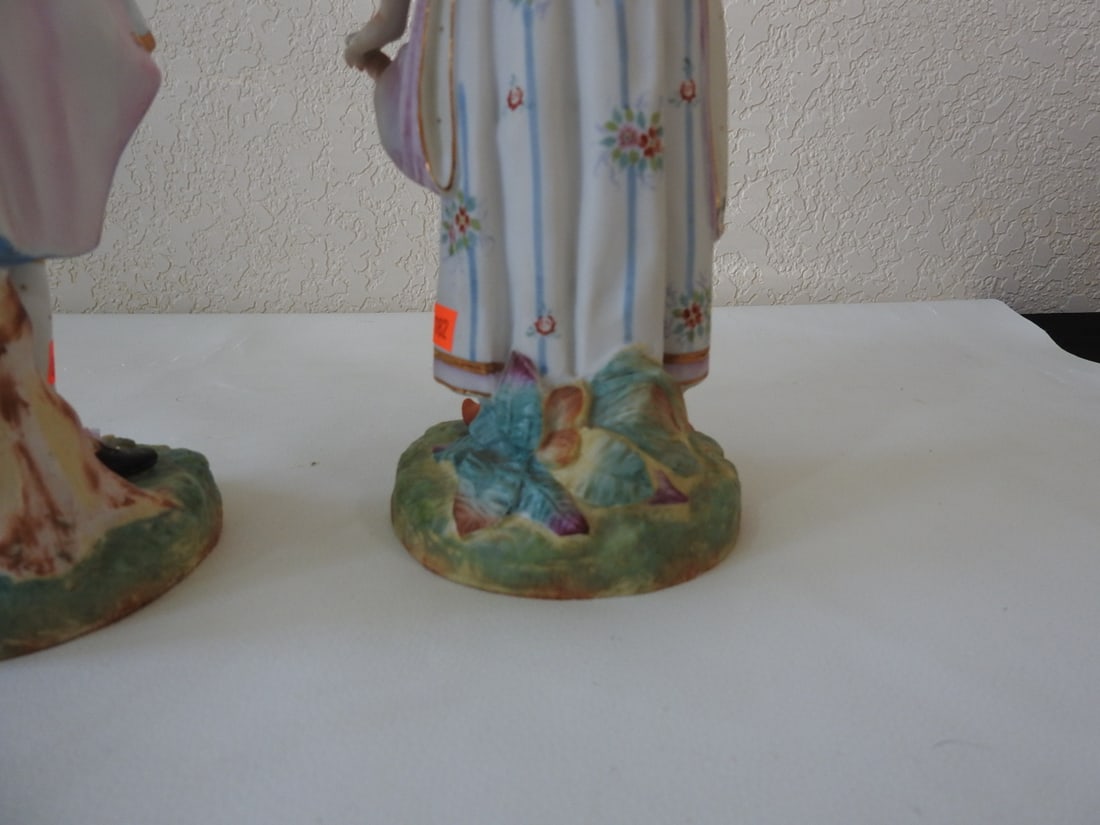 Andrea by Sadek French Village Couple Bisque Figurine - 8
