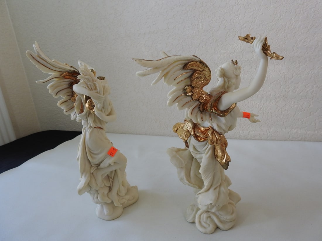 Classical Roman Angel Figurines Set of 2 - 2