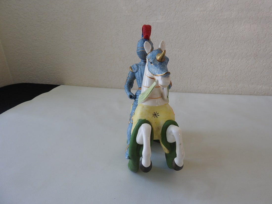Vintage Porcelain Jousting Rider with Lance - 4
