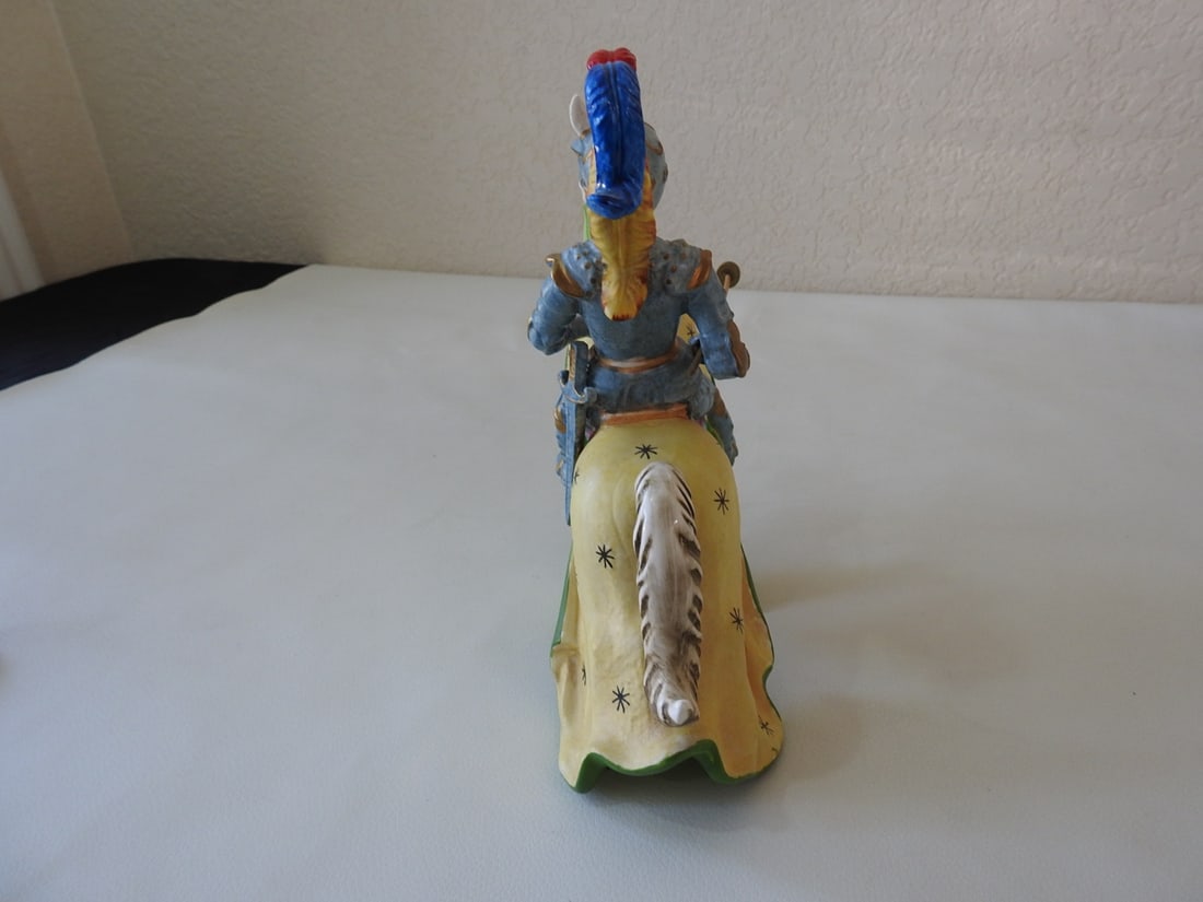 Vintage Porcelain Jousting Rider with Lance - 3