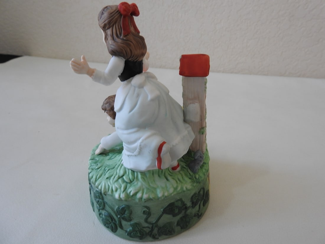Brenda Thomas “Jack and Jill?? Porcelain Music Box - 2