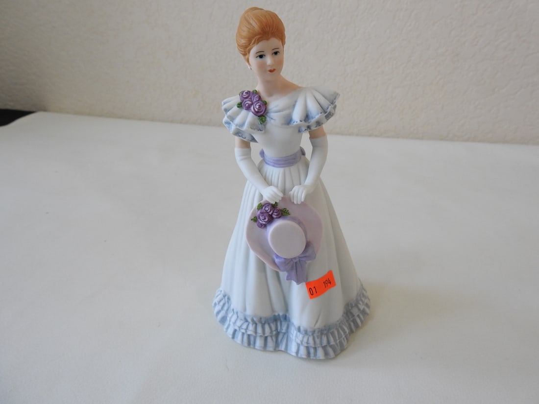Home Interiors “Elizabeth?? Victorian Lady Figurine: Vintage “Elizabeth” series Victorian lady porcelain figurine, #14061-99, made for Home Interiors and Gifts. Approx. 8 x 5 x 4 in.