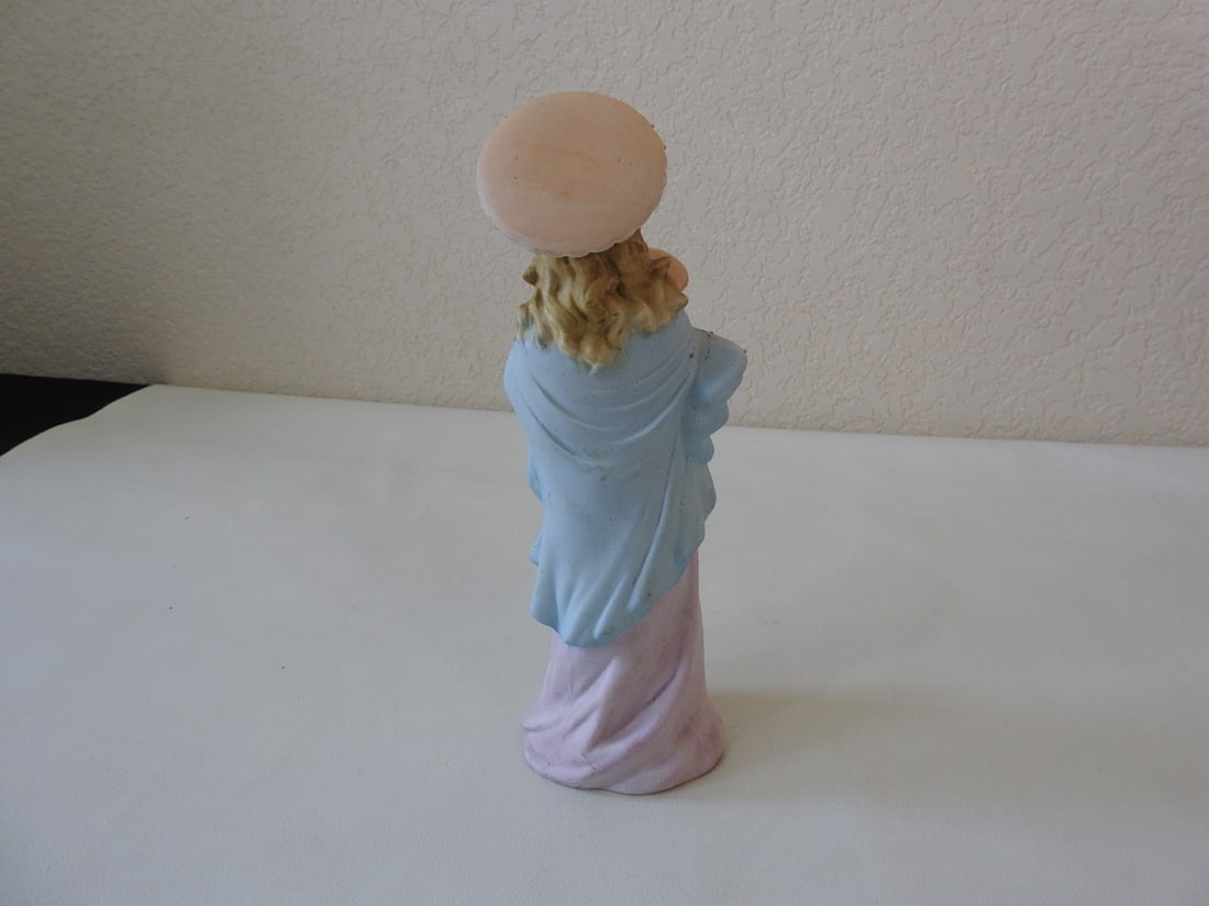 Vintage Madonna and Child Bisque Porcelain Figurine - 3