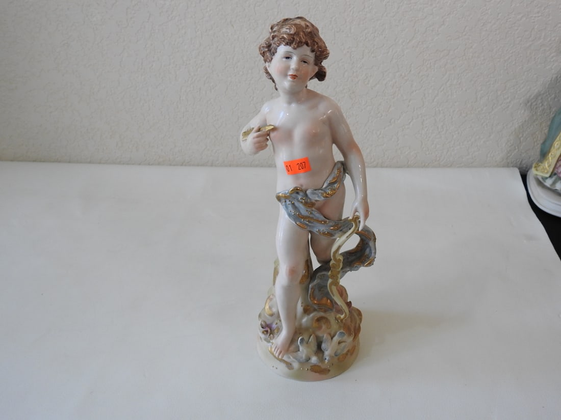 Victorian Cherub Soft Paste Porcelain Figurine #0692A (1 of 5)