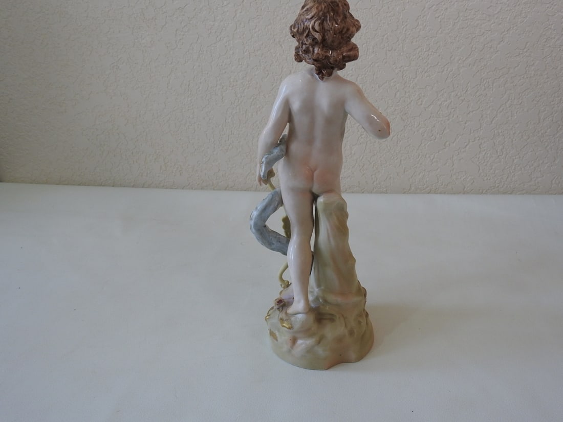 Victorian Cherub Soft Paste Porcelain Figurine #0692A - 3