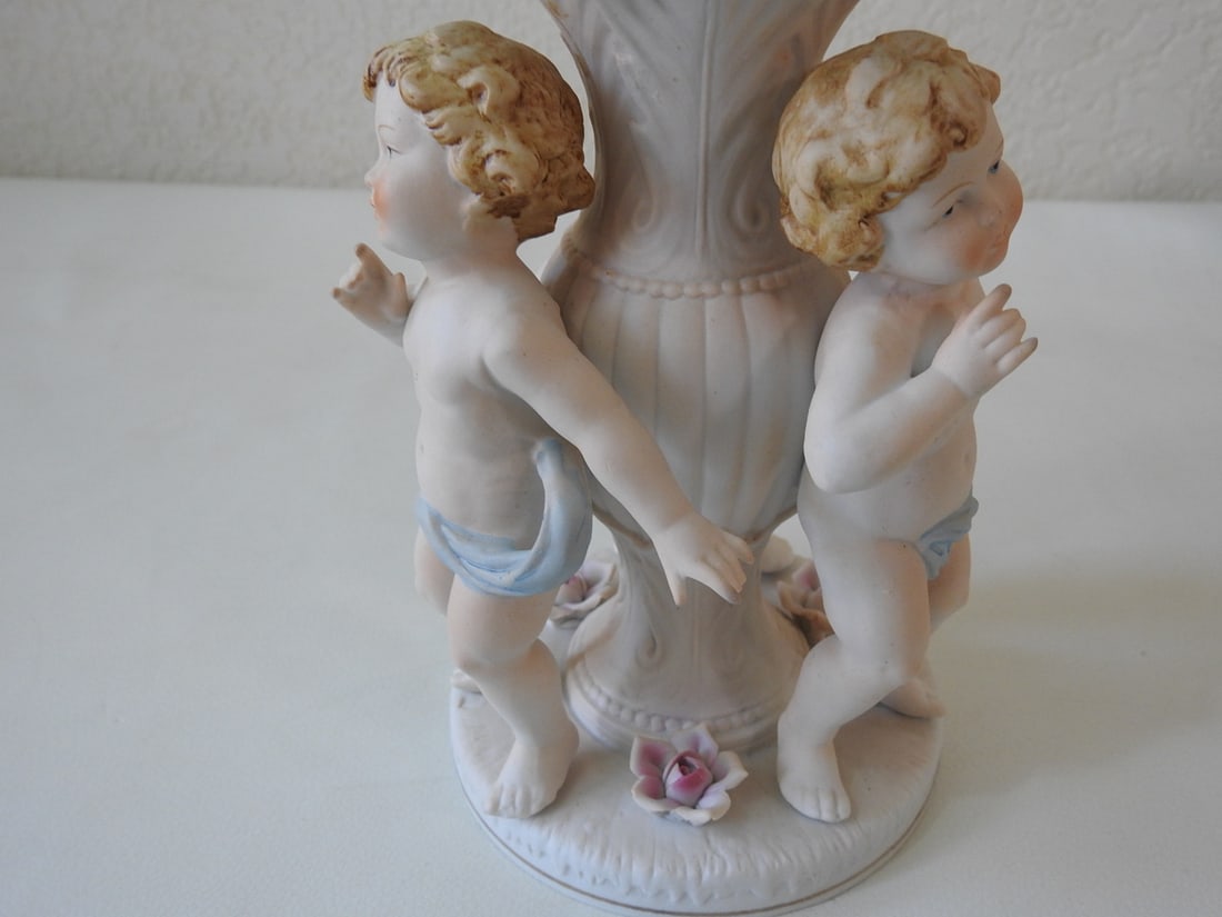 Vintage Cherub Pedestal Candy Dish - 5