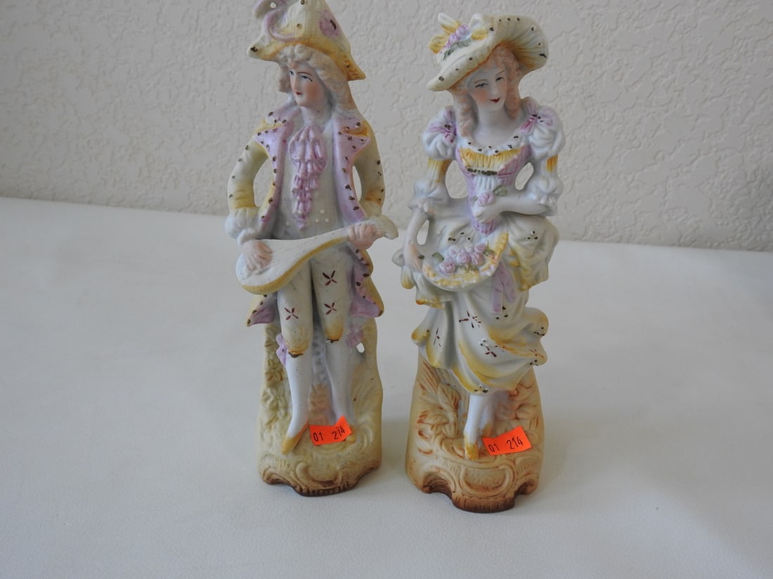 Vintage Porcelain French Couple - 4
