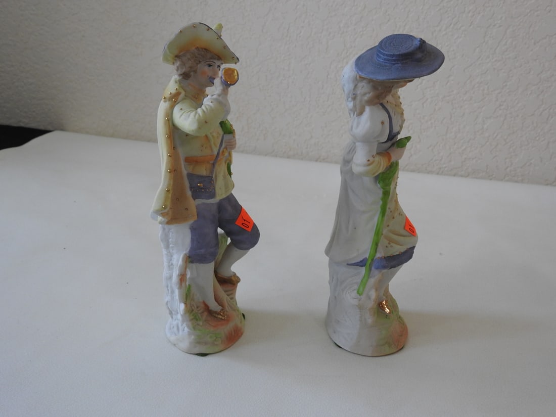 Vintage Porcelain French Couple - 3