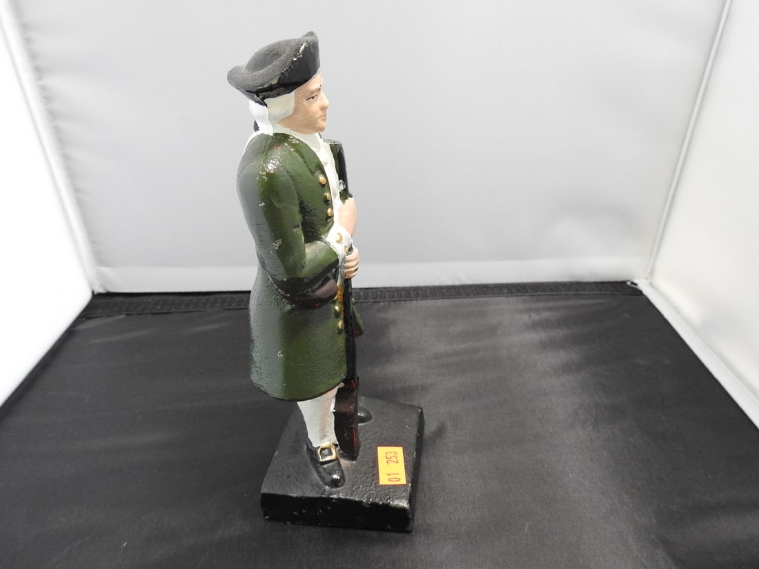 Green Cast Metal French Revolutionary Soldier Figure - 3