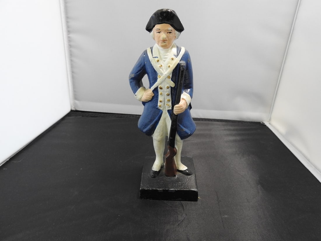 Blue Cast Metal French Revolutionary Soldier Figure - 3