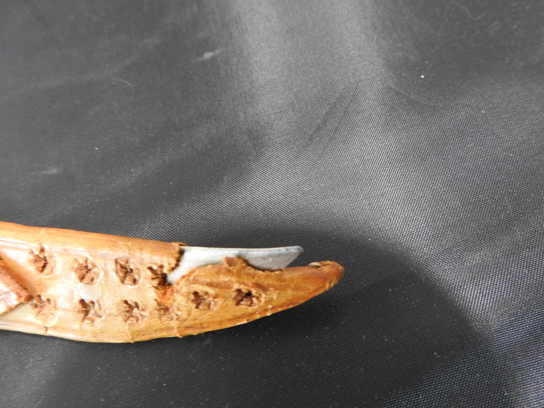 Guatemalan Handmade Knife with Horn Figural Handle - 4