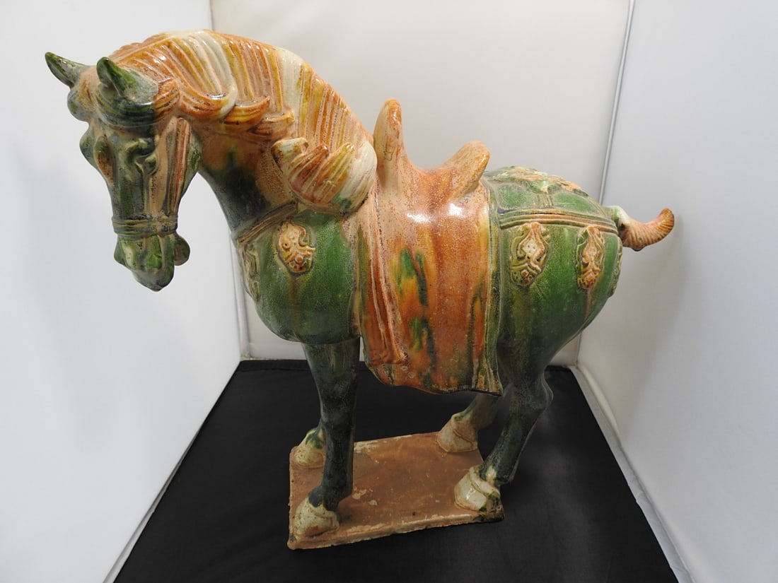 Green Majolica Style Tang Dynasty Horse (1 of 5)