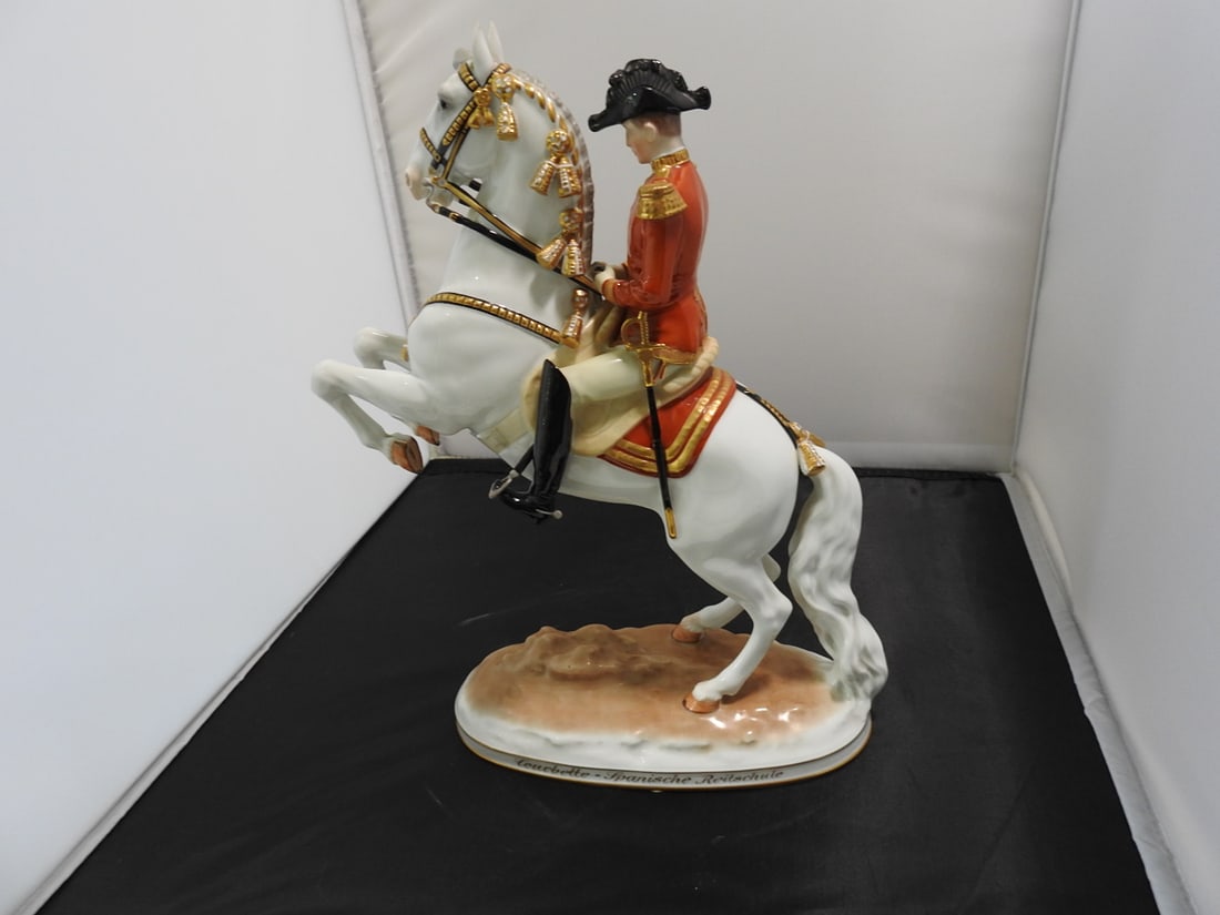 Hofburg Wien Lipizzaner Stallion and Rider Porcelain Figure - 3