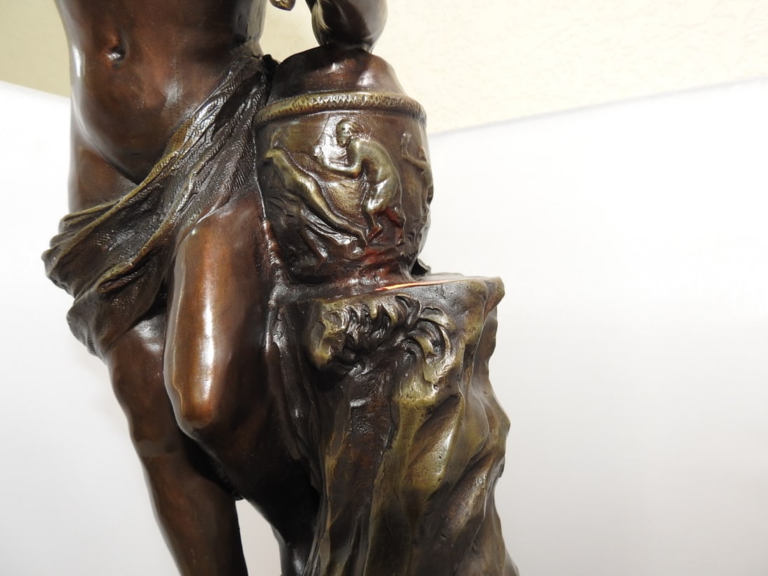 Bronze Bathing Woman Statue - 3