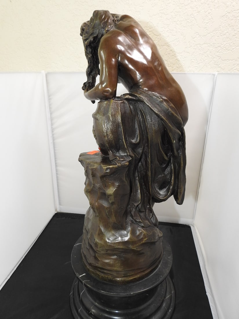Bronze Bathing Woman Statue - 5