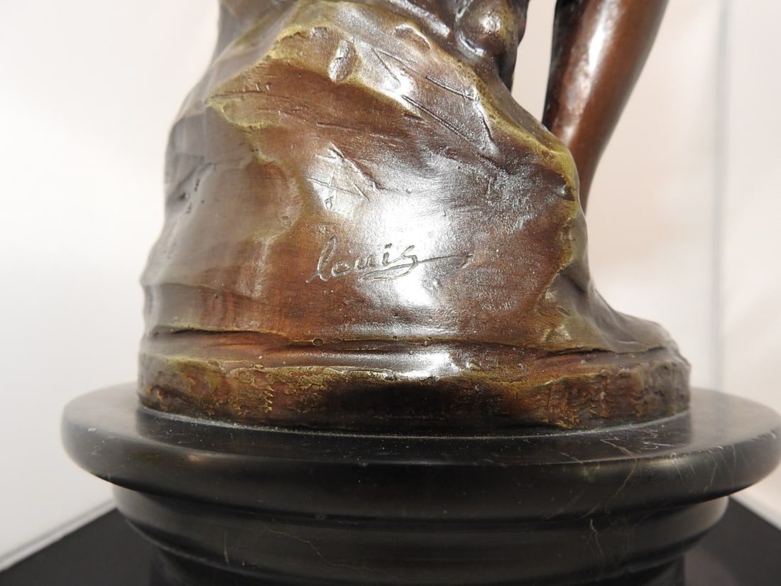 Bronze Bathing Woman Statue - 6