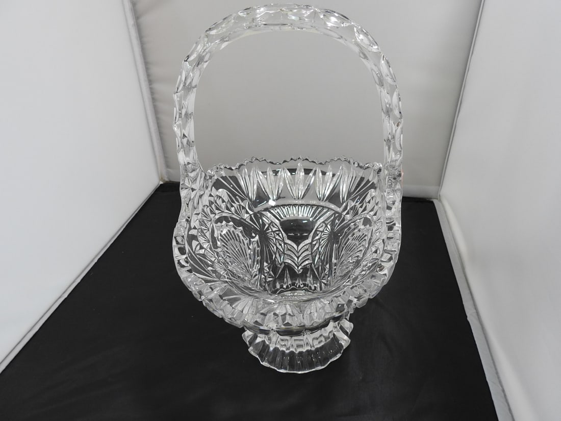 Lead Crystal May Basket Candy Dish - 2