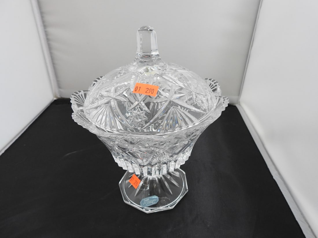 Lead Crystal Pedestal Candy Dish (1 of 4)