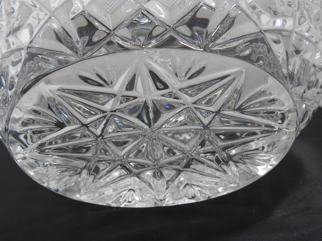 Lead Cut Crystal Basket Candy Dish - 4