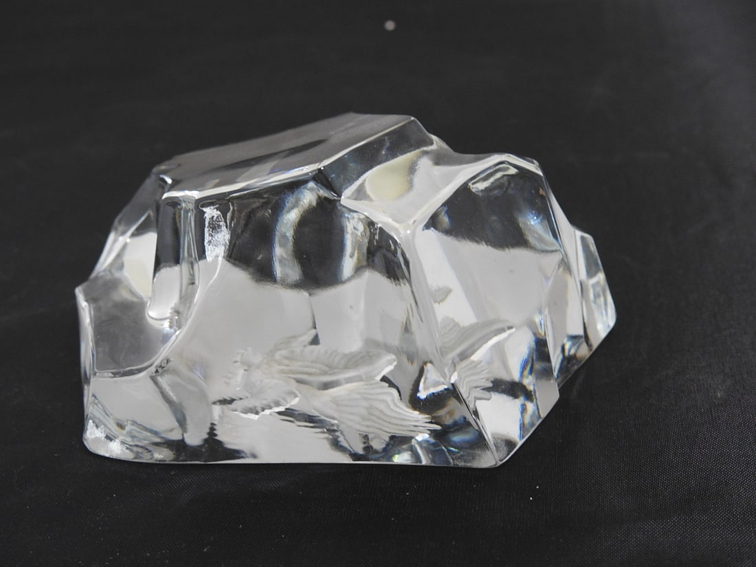 Lead Crystal Eagle Paper Weight - 7