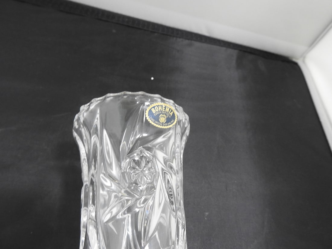 Lead Crystal Tall Bud Vase - 2
