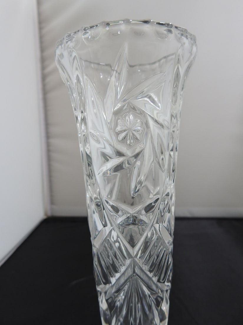 Lead Crystal Tall Bud Vase - 4
