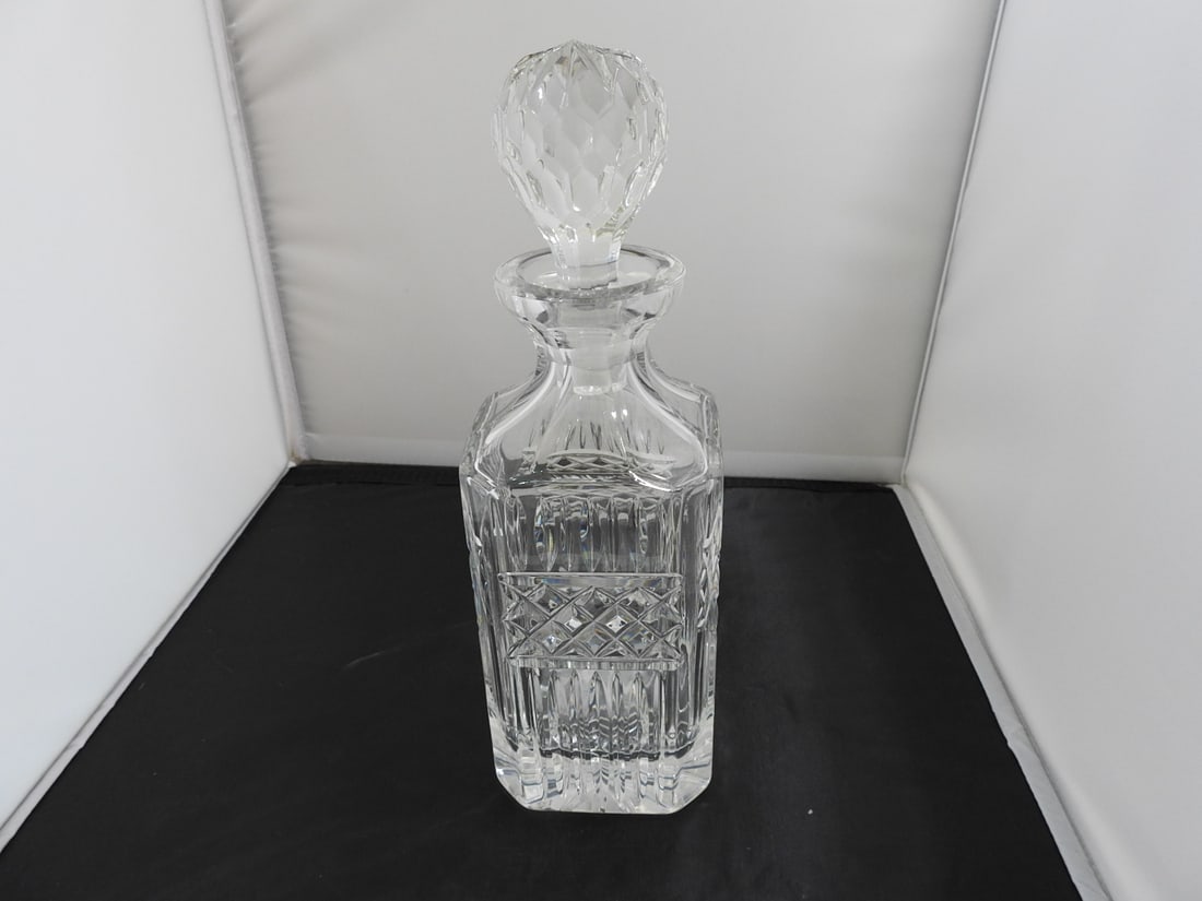Lead Crystal Decanter: Lead Crystal Decanter Approx. 11 x 3.5 x 3.5 in.