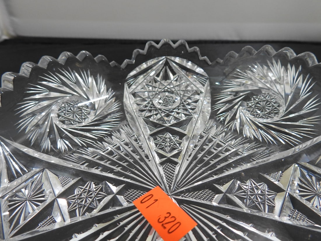 Lead Crystal Handled Candy Dish - 3